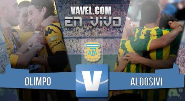 Resultado partido Olimpo - Aldosivi 2015 (3-1)