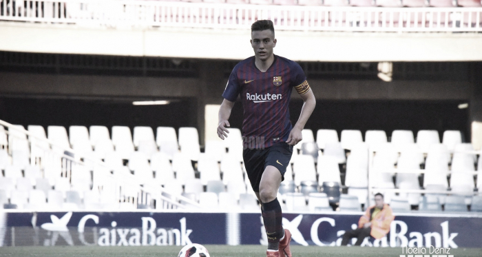 El centrocampista azulgrana ejerció de capitán ante el Atlético Levante / Foto: Noelia Déniz (VAVEL.com)
