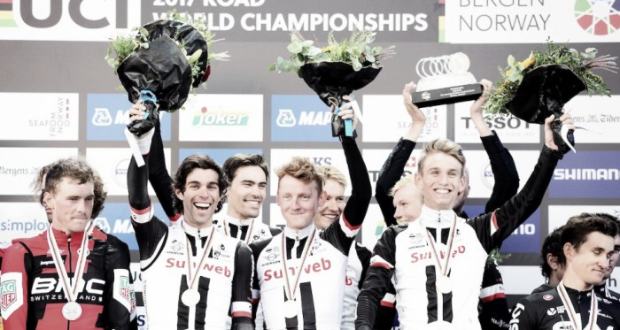 Team Sunweb vuela hacia su primer oro en Bergen