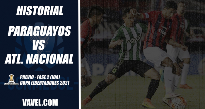 Historial de Atlético Nacional visitando tierras paraguayas