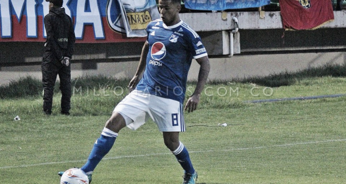 César Carrillo, autor del primer gol. Foto: Millonarios FC.