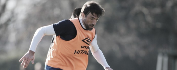 Pavone metió tres en la práctica matutina. Foto: Vélez Sarsfield Página Oficial.