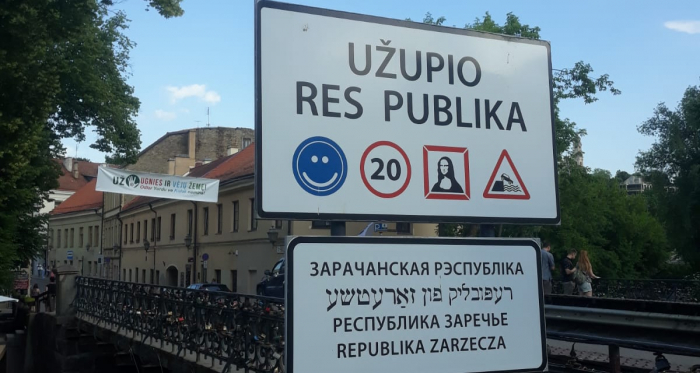 Entrada a la República de Užupis/ Foto: Lucía Noguerales García 