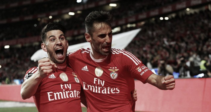 Jonas e Pizzi foram dois dos autores dos tentos da noite // Foto: Facebook do SL Benfica