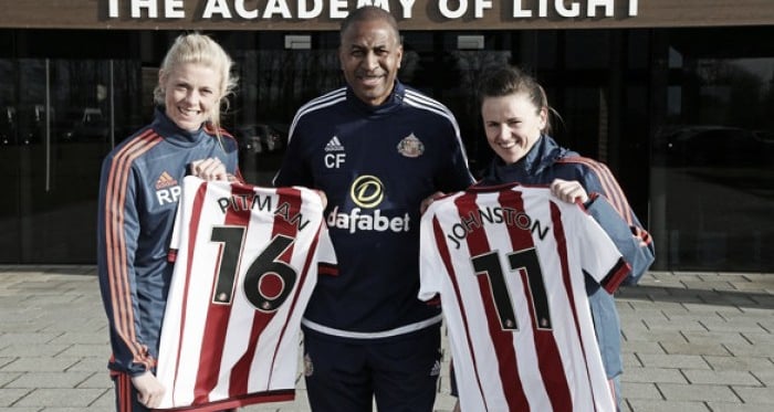 Sunderland Ladies sign Johnston and Pitman