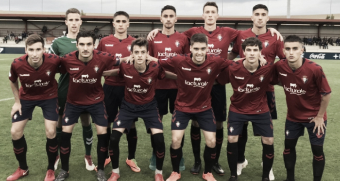 XI de Osasuna Promesas ante el Txantrea. Foto tomada de www.osasuna,es