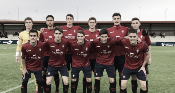 Alineación inicial de Osasuna Promesas frente al Baztán. Foto tomada de www.osasuna.es