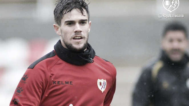 Pozo en la sesión de hoy. Fotografía: Rayo Vallecano S.A.D