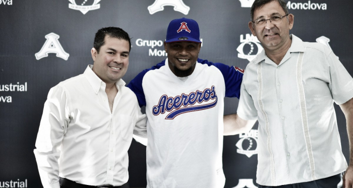 Aybar ya luce los colores del acero. (Foto: Acereros.)