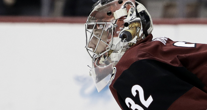 Antti Raanta was instrumental in helping the Coyotes defeat Carolina. | Rick Scuteri/AP Photo
