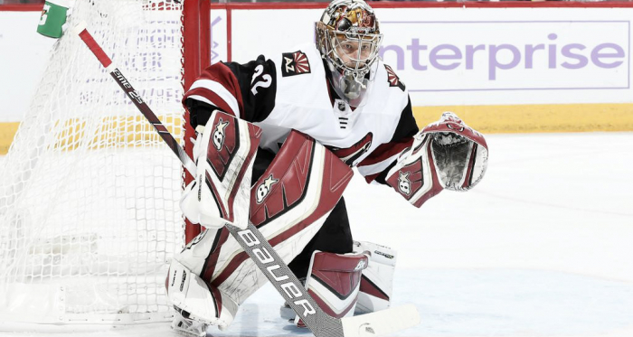 Starting goalie Antti Raanta may be lost for the season after surgery. | (Photo: nhl.com)