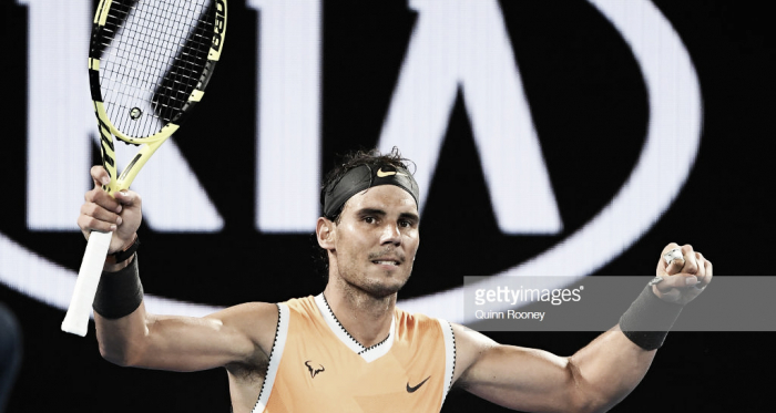 Nadal celebra su victoria. Foto: Getty Images.