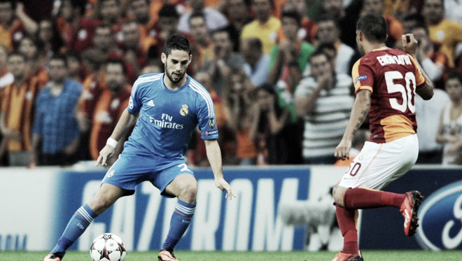 Isco Alarcón durante el Galatasaray - Real Madrid de 2013 / Fuente: Real Madrid