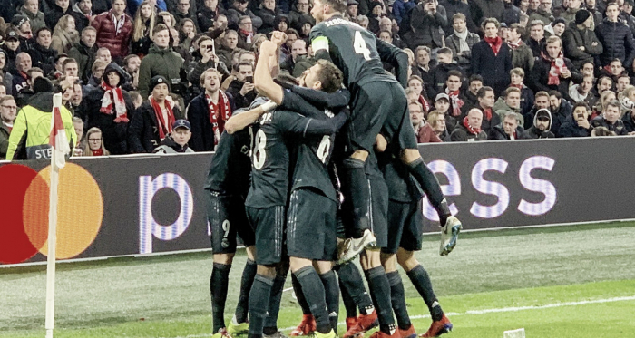 O Real Madrid não fez sua melhor partida, mas foi eficaz na Holanda (Foto: Real Madrid)