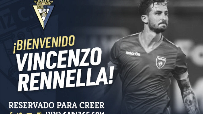 Rennella completa la plantilla final del Cádiz