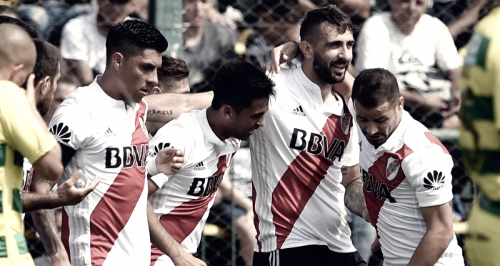 River festeja en la Superliga / Foto: @Carpoficial