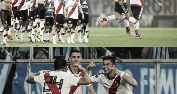 Cruzeiro (2015), Jorge Wilstermann (2017) y Gremio (2018), las remontadas más inolvidables de la era Gallardo en River (Fotomontaje Adrián Gallardo) 