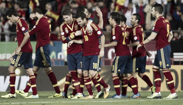 España - Bielorrusia, puntuaciones de la Selección Española, Clasificación Mundial 2014