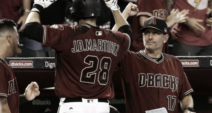 Robbie Ray fans 12; Martinez and Goldschmidt homer in Arizona Diamondbacks win