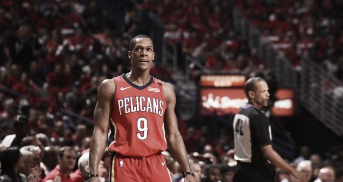 Rajon Rondo, 21 assist in gara-3 contro i Warriors. Fonte: New Orleans Pelicans/Twitter