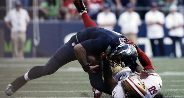 Seattle Seahawks quarterback Russell Wilson has MCL sprain