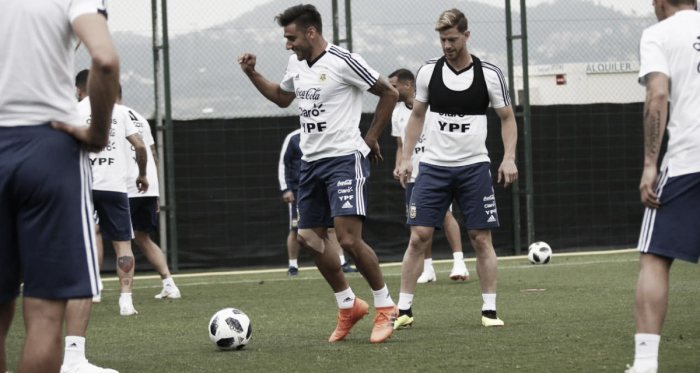 Práctica deSelección. Foto: @Argentina Oficial.