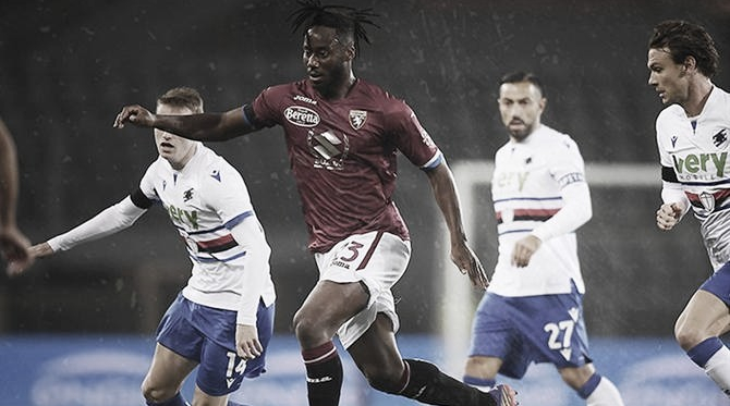 Torino empata com Sampdoria em casa e segue na zona de rebaixamento