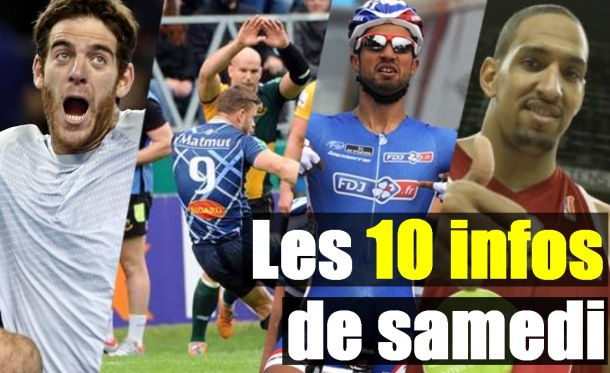 Tennis, Formule 1, Rugby, Basket, Cyclisme... Les 10 infos de la journée