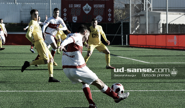 El Sanse, en su último partido en casa (Foto: ud-sanse.com Deborah Iraurgui)
