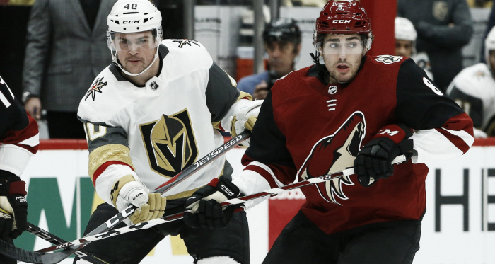 Center Nick Schmaltz is another Arizona Coyote with a season-ending injury. | (Photo: Ross D. Franklin/Associated Press)