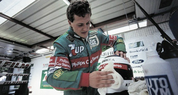 Michael Schumacher prepares for his race debut, 25 years ago. (Image Credit: rmgs-team.wbl.sk)