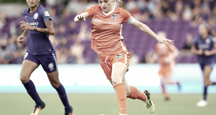 Despite not having a good game, Houston Dash capitan Kealia Ohai was key in Houston's comeback against Orlando (Photo: Houston Dash twitter)