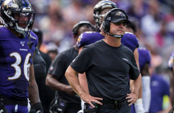John Harbaugh will be looking for a big performance from his team on Sunday (Photo: Scott Taetsch)