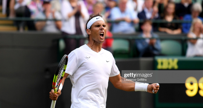 Nadal celebrates his victory (Getty Images/Laurence Griffiths)