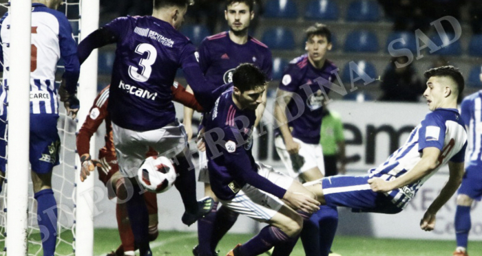 Ponferradina y Celta B firmaron tablas en un duelo repleto de alternativas. FOTO | Twitter @SDP_1922
