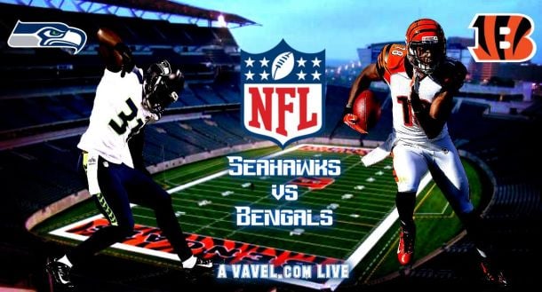 Score Seattle Seahawks - Cincinnati Bengals of 2015 NFL Football (24-27)