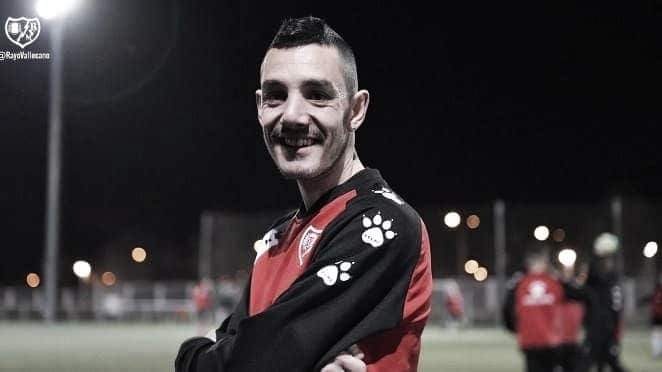 Sergi durante un entrenamiento. Fotografía: Rayo Vallecano S.A.D