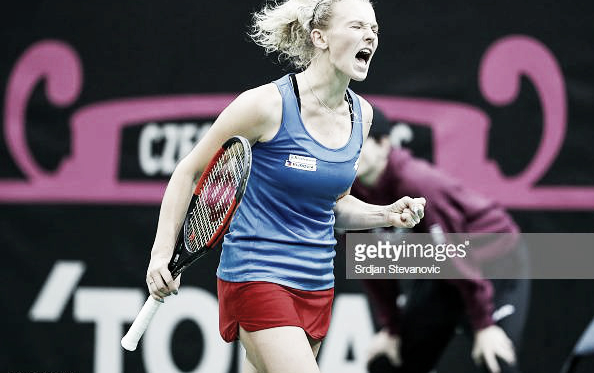 Fed Cup brings out the fighting spirit in players, as seen in today's case | Photo: Srdjan Stevanovic / Getty Images