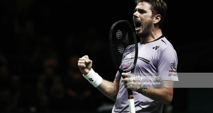 Wawrinka celebra la victoria