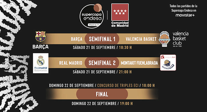 Madrid - Fuenlabrada y Barça - Valencia, los enfrentamientos de la Supercopa