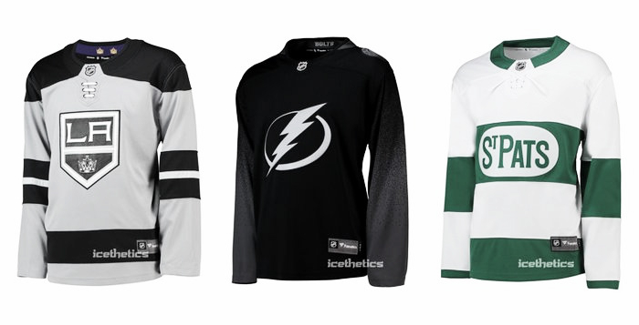 La tienda online de la NHL muestras las equipaciones alternativas | Foto: icethetics.com