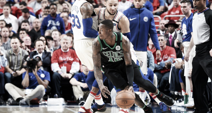 Terry Rozier in gara-4 a Philadelphia. Fonte: NBA/Twitter