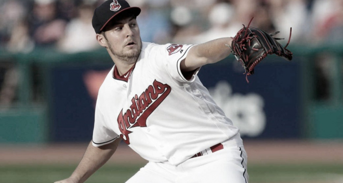 Bauer durante un encuentro con Cleveland Indians / Foto: Associated Press
