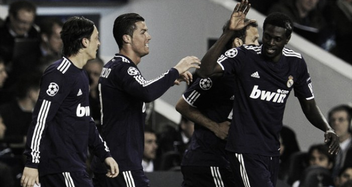 El último encuentro entre Tottenham y Real Madrid en Londres tuvo color blanco