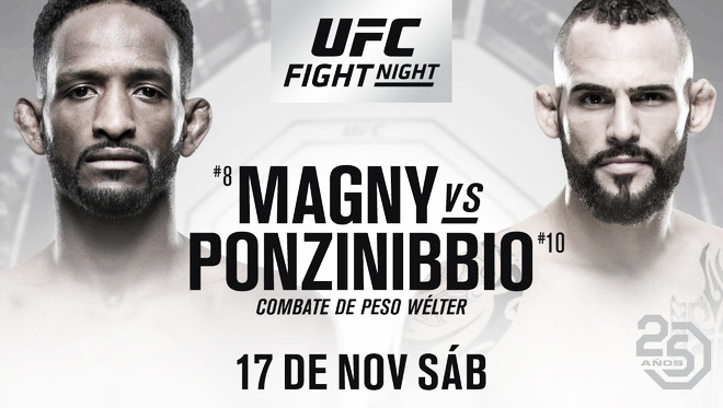 Ponzinibbio y Magny, un duelo electrizante para el debut de UFC en Argentina (Foto: UFC en Español)