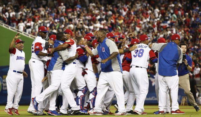 <span style="font-style: normal; caret-color: rgb(136, 136, 136); color: rgb(136, 136, 136); font-family: Helvetica, Arial; text-align: left;">Dominican Republic celebrates after a game against the USA during the 2017 World Baseball Classic at Marlins Park. |</span><span style="font-style: normal; caret-color: rgb(136, 136, 136); color: rgb(136, 136, 136); font-family: Helvetica, Arial; text-align: left;">Logan Bowles-USA TODAY Sports|</span>