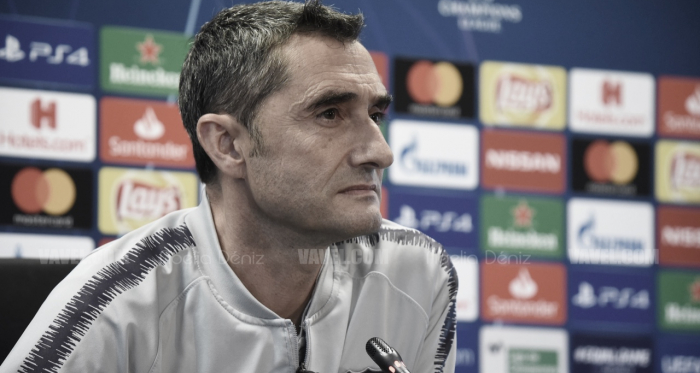 Ernesto Valverde: "No bastará con hacer un buen partido"