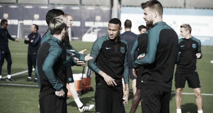 Último entrenamiento antes de recibir al Manchester City