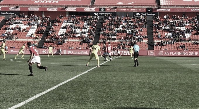 Nàstic - Villarreal B (0-1): El mejor visitante de la categoría no falla