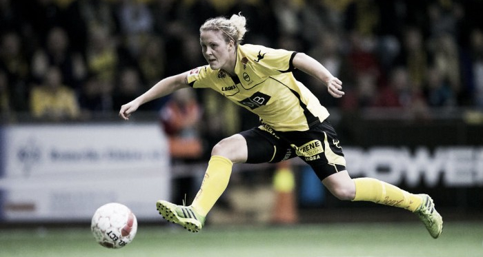 Isabell herlovsen scored four goals and is the name on everyones lips. Source: Vegard Wivestad Grøtt / NTB Scanpix